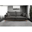 Ver imagem 4 de Sofá Fixo Odisseu 2 Lugares 1,60m Castellar Móbile Veludo Chumbo