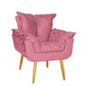 Kit 02 Poltrona Opala Sala Escritório Recepção Quarto Suede Rose Gold - Ninho Decor - 2