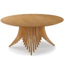 Ver imagem 2 de Mesa de Jantar 8 Lugares Redonda Base Ripada 160cm Diadema B05 Canela Tauari - Lyam Decor