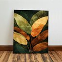 Ver imagem 5 de Kit 3 Quadro Decorativo Folhas Verdes Tropical Botânico Natureza 28x20cm