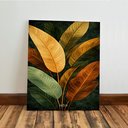 Ver imagem 7 de Kit 3 Quadro Decorativo Folhas Verdes Tropical Botânico Natureza 28x20cm