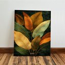 Ver imagem 6 de Kit 3 Quadro Decorativo Folhas Verdes Tropical Botânico Natureza 28x20cm