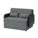 Ver imagem 1 de Sofá Cama 2 Lugares Casal 1,30 Mts Pompeia Sissy Matrix Cor:facto Preto + Napoli Cinza