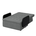 Ver imagem 4 de Sofá Cama 2 Lugares Casal 1,30 Mts Pompeia Sissy Matrix Cor:facto Preto + Napoli Cinza