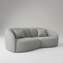 Ver imagem 1 de Sofá Sala Nuvem 190 Cm Conforto Premium Decorativo Orgânico:cinza