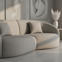 Ver imagem 3 de Sofá Sala Nuvem 190 cm Conforto Premium Decorativo Orgânico:Cinza