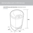 Ver imagem 5 de Centrifuga de Roupa Suggar 15kg 127v - Prata