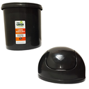 Ver imagem 4 de Lixeira Plástico 14l Tampa Basculante Vai Vem Cozinha Lavabo:preto