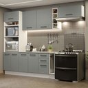 Ver imagem 1 de Cozinha Completa 290004 Com Armário E Balcão Branco/Cinza
