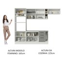 Ver imagem 7 de Cozinha Completa 290004 Com Armário E Balcão Branco/Cinza
