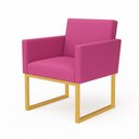 Ver imagem 1 de Poltrona Decorativa Reforçada para Recepção e Sala de Espera Rose