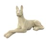 Escultura Cachorro em Poliresina Off White 36x20cm - 1