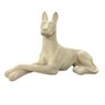 Escultura Cachorro em Poliresina Off White 36x20cm - 3