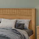 Ver imagem 4 de Cama de Casal Madeira em Mdp e Mdf Amêndoa Athenas Lopas