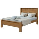 Ver imagem 1 de Cama de Casal Madeira em Mdp e Mdf Amêndoa Athenas Lopas