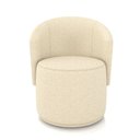 Ver imagem 2 de Poltrona Decorativa Orgânica Fixa para Sala Kit 2 Malu Linho Bege M11 - D’Rossi
