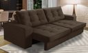 Ver imagem 1 de Sofá Retrátil e Reclinável 3 Lugares 2,10m com Molas Madrid Suede Mirra Decor