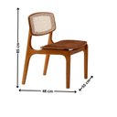 Ver imagem 4 de Conjunto de Mesa de Jantar Maia Tampo com Vidro Laqueado 160cm 6 Cadeiras Maia Premium