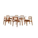 Ver imagem 2 de Conjunto de Mesa de Jantar Maia Tampo com Vidro Laqueado 160cm 6 Cadeiras Maia Premium