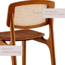 Ver imagem 5 de Conjunto de Mesa de Jantar Maia Tampo com Vidro Laqueado 160cm 6 Cadeiras Maia Premium