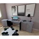 Ver imagem 4 de Escrivaninha Mesa Escritório 120cmx60cm 40mm