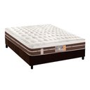 Ver imagem 1 de Cama Box Casal: Colchão Molas Pocket Ensacadas Castor Silver Star Air Híbrido + Base CRC Suede