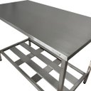 Ver imagem 4 de Mesa Aço Inox Profissional 100x60x90 Cm Nortinox Stander