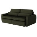Ver imagem 4 de Sofá Cama Orgânico Multifuncional Charlie 2,10 Linho com Almofadas Soltas Conforto Anatômico Verde