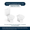 Ver imagem 3 de Assento Sanitário Poliéster Imperium Preto para Vaso Celite