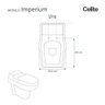 Assento Sanitário Poliéster Imperium Preto para Vaso Celite - 2