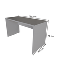 Ver imagem 3 de Escrivaninha Mesa Escritório 120CMX60CM 120cm Cinza