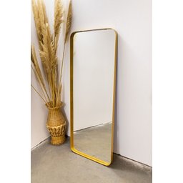 ESPELHO LUXO RETANGULAR RETRÔ CORPO INTEIRO 150X60CM BANHEIRO SALA QUARTO HALL MOLDURA DOURADO - 2