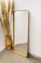 Ver imagem 2 de ESPELHO LUXO RETANGULAR RETRÔ CORPO INTEIRO 150X60CM BANHEIRO SALA QUARTO HALL MOLDURA DOURADO