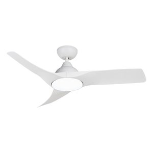 Ventilador de Teto Eos Turbo Vento 3 Pás com Controle Remoto 112cm 150w Branco Evx110b Bivolt