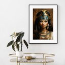 Ver imagem 1 de Quadro Rosto Cleópatra - 60x48cm:moldura Preta