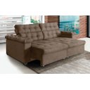 Ver imagem 1 de Sofá New Austrália 250cm Retratil Reclinavel Suede Castor – Ws.