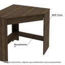 Ver imagem 2 de Mesa de Escritório em L com 1 Gaveta - Nogal