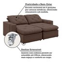 Ver mais imagens de Sofá Retrátil e Reclinável 3 Lugares Bipartido 250cm Veraguas Yescasa