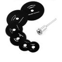 Ver imagem 1 de Kit Serras Circulares para Mini Retífica 7 Peças Rotativa