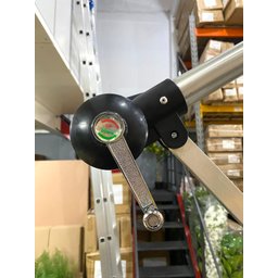 Ombrelone Guarda Sol em Alumínio com Base para Piscina 3x3 Cor Caquí - 8