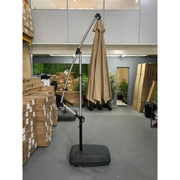 Ombrelone Guarda Sol em Alumínio com Base para Piscina 3x3 Cor Caquí - 6