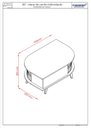 Ver imagem 4 de Mesa de Centro Indianápolis - Calacata Off White - Madetec