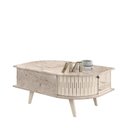 Ver imagem 2 de Mesa de Centro Indianápolis - Calacata Off White - Madetec