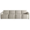Ver mais imagens de Sofá Cama para Sala de Estar 4 Lugares 356cm Montserrat K01 Bouclê Bege - Lyam Decor