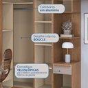 Ver mais imagens de Guarda-Roupa Solteiro Modulado 6 Peças Infinity Marrom/Cedro/Duna