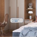Ver imagem 6 de Guarda-Roupa Solteiro Modulado 6 Peças Infinity Marrom/Cedro/Duna