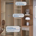 Ver mais imagens de Guarda-Roupa Solteiro Modulado 6 Peças Infinity Marrom/Cedro/Duna
