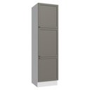 Ver imagem 1 de Paneleiro 60 Cm 3 Portas Vik Madesa Branco/cinza