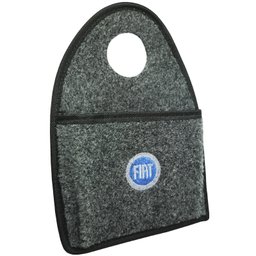 Lixeira Lixinho Automotiva Carro Carpete Logo Bordado para Câmbio Grafite - 2