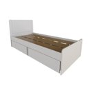 Ver imagem 2 de Cama Solteiro 2 Gavetões Santonini Branco